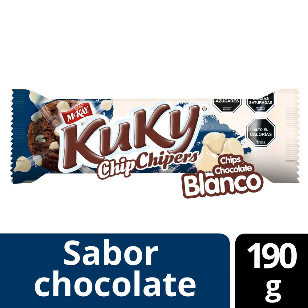 GALLETA KUKY CHIPS BLANCO 190GRS                  